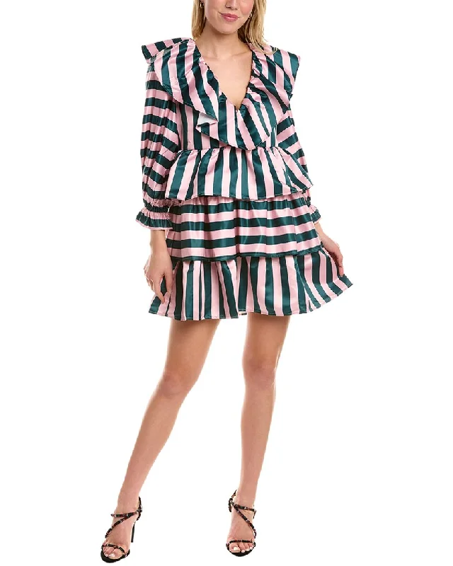 CROSBY by Mollie Burch Anna Julia Mini Dress Chic Bohemian Mini Dress