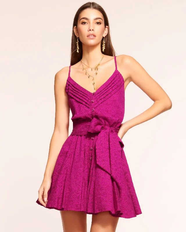 Kallie V-Neck Mini Dress Elegant Mini Dress with Ruffles