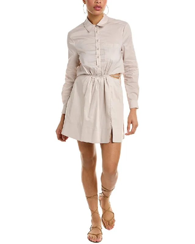 SIMKHAI Shaelyn Mini Dress Casual Button-Up Mini Dress