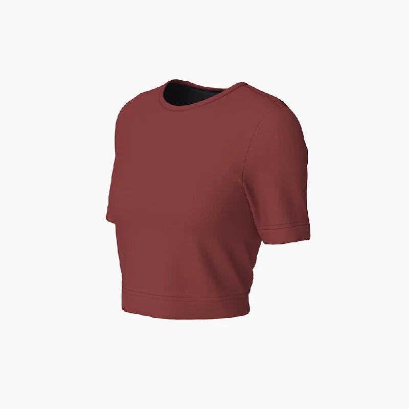 W RBTShirt - Rouge Comfortable Knit Short Shirt