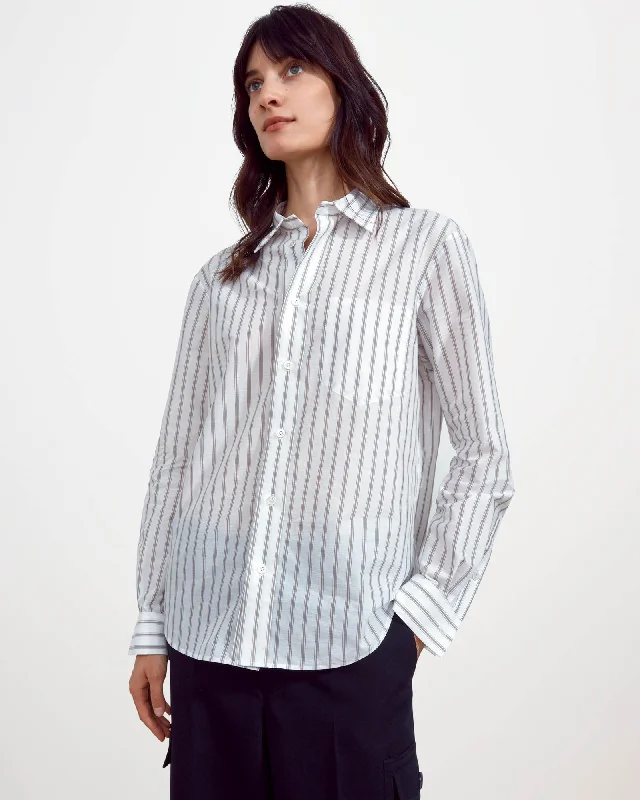 Inside Out Shirt Stylish Split-Hem Short Shirt