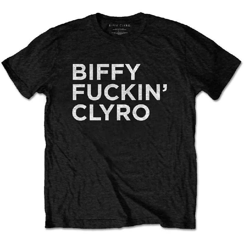 Biffy Clyro | Official Band T-Shirt | Biffy F****** Clyro Sequined Glittery Shiny