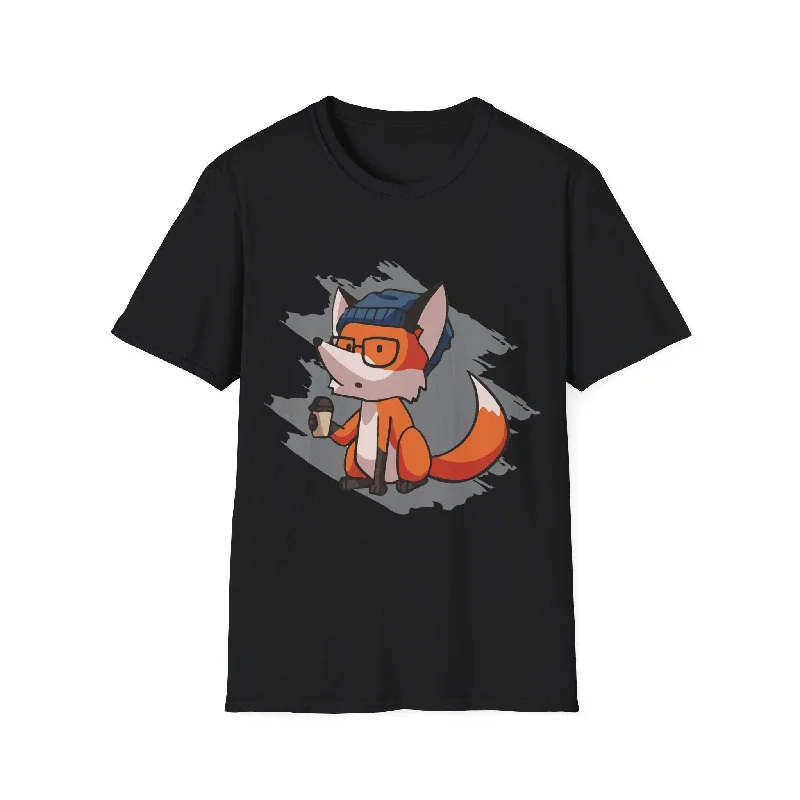 Curious Fox T-shirt Notch Collar Peter Pan Collar Cowl Neck