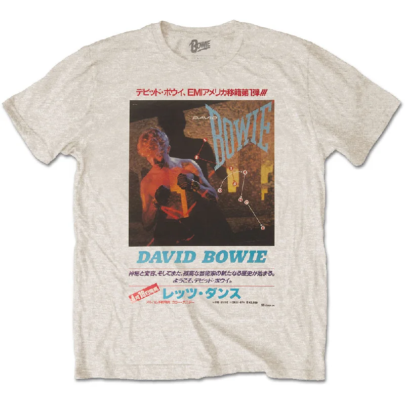 David Bowie | Official T-Shirt | Japanese Text Collared Crew Neck Turtle Neck