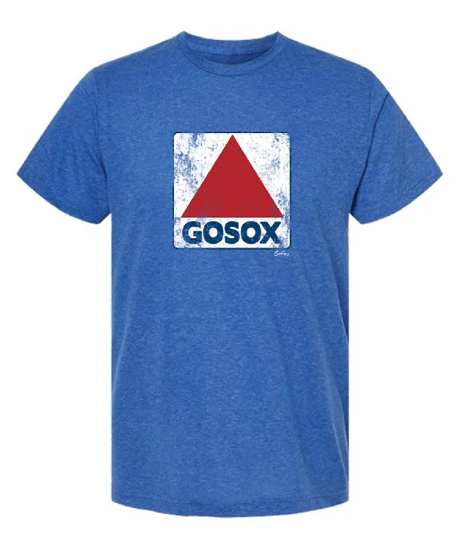 GOSOX Heather Royal - T-Shirt Graphic T-Shirt Round Neck Polyester