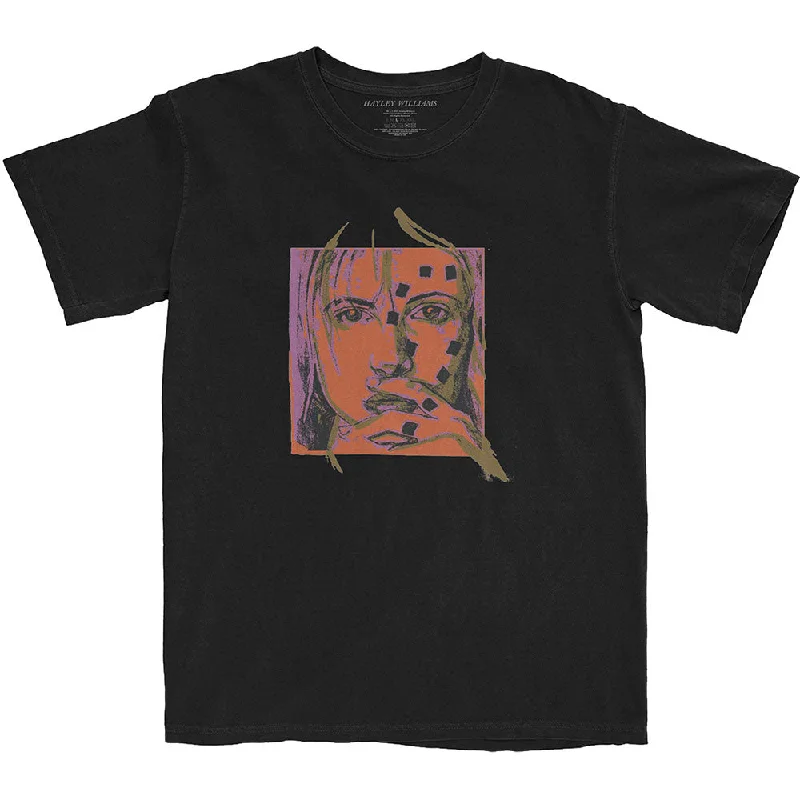 Hayley Williams | Official Band T-shirt | Petals Sketch (Back Print) Print Jacquard Patchwork