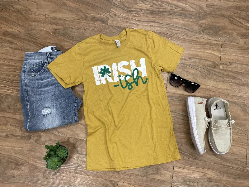 IRISH-ISH TEE - MUSTARD Oversized T-Shirt Spandex breathable