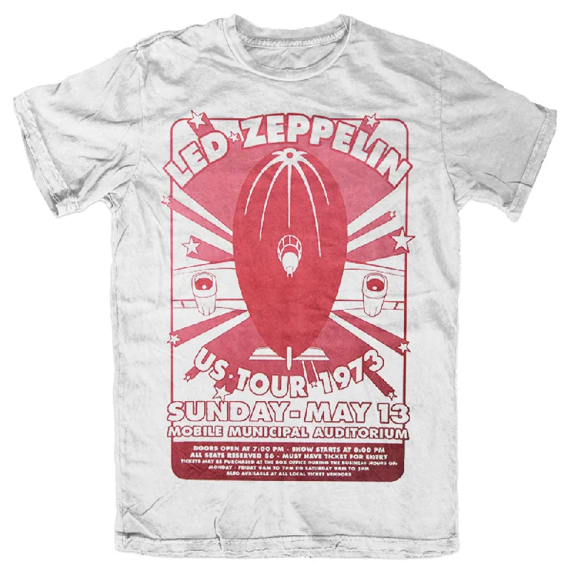 Led Zeppelin | Official Band T-shirt | Mobile Municipal Seamless Knitted Crochet