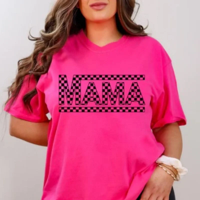 Mama T-shirt Hooded Caped Shawl Collar