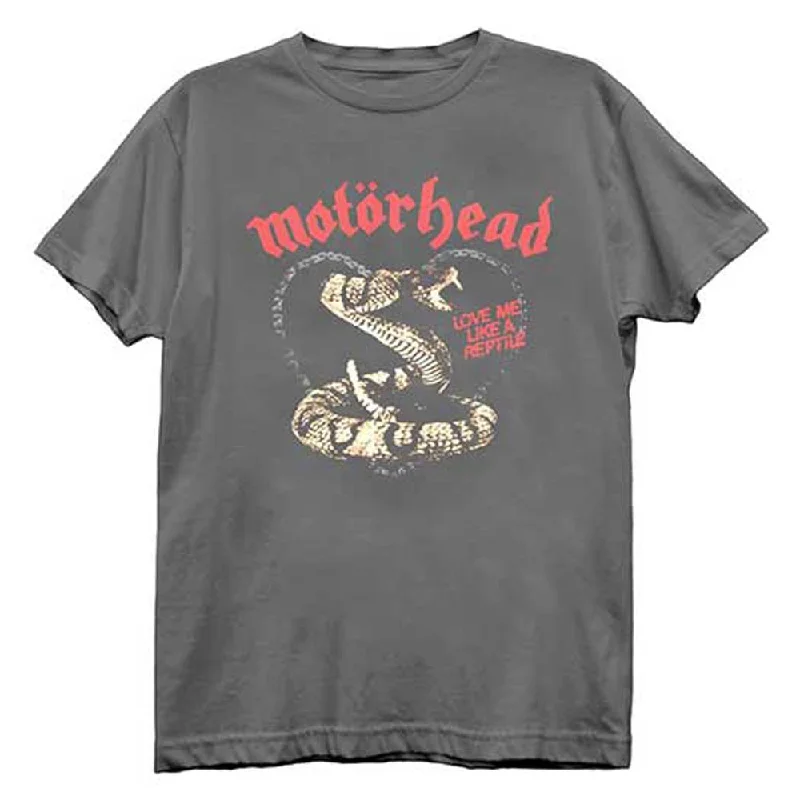 Motorhead | Official Band T-Shirt | Love Me Like A Reptile Knit Fabric Woven Fabric Fleece Fabric