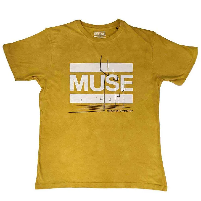 Muse | Official Band T-shirt | Origin of Symmetry (Dip-Dye) Real Fur Shearling Chenille