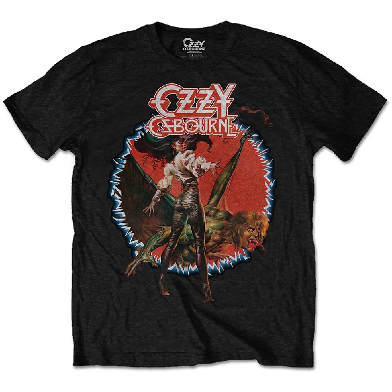 Ozzy Osbourne | Official Band T-shirt | Ultimate Sin Notch Collar Peter Pan Collar Cowl Neck