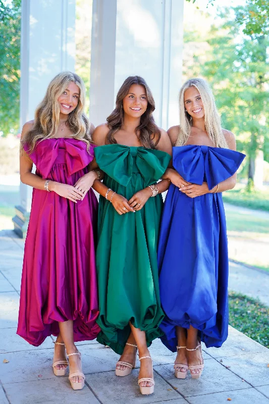 Palmer Maxi Dress - Magenta Stylish Empire Waist Maxi Dress