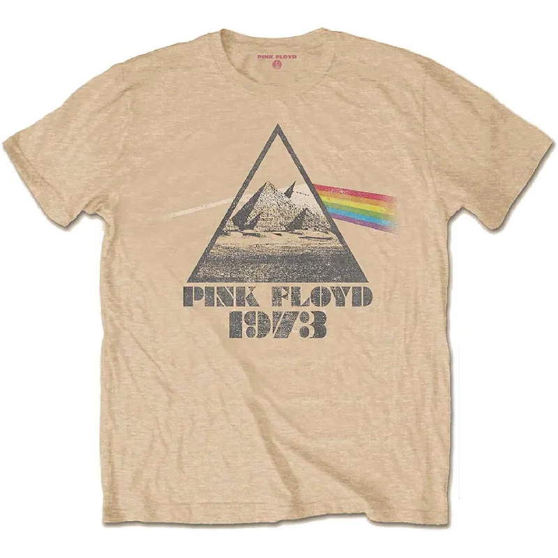 Pink Floyd | Official Band T-Shirt | Pyramids Cotton Fabric Linen Fabric Terry Fabric