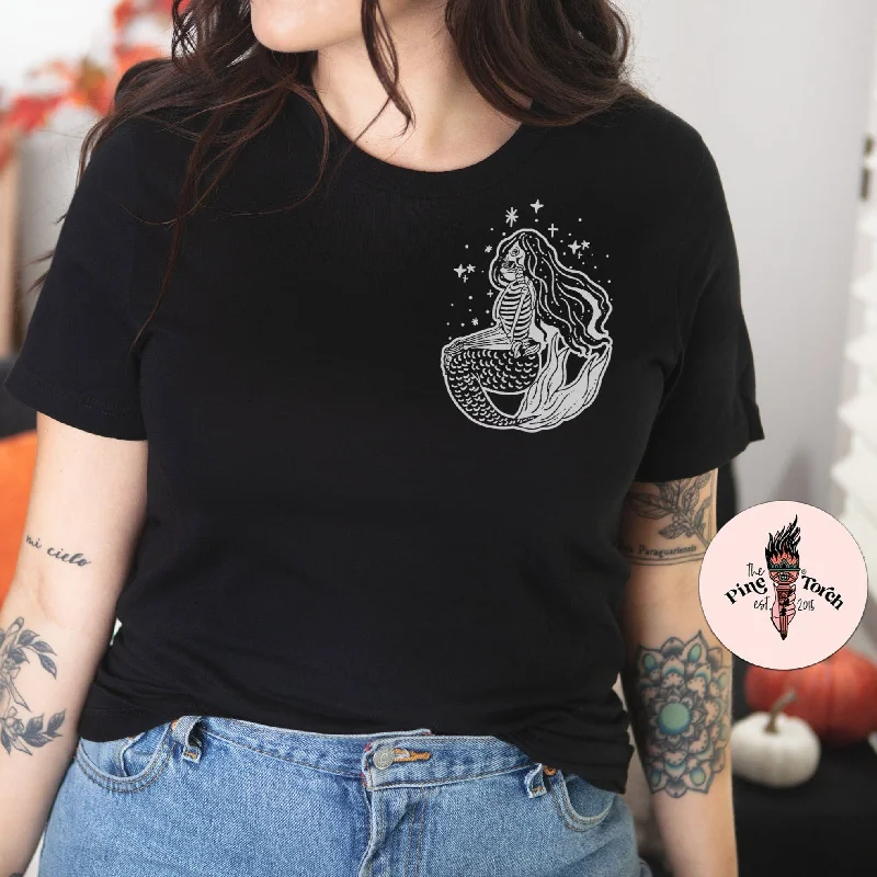 « SKELETON MERMAID » UNISEX TEE Elegant Classic Vintage