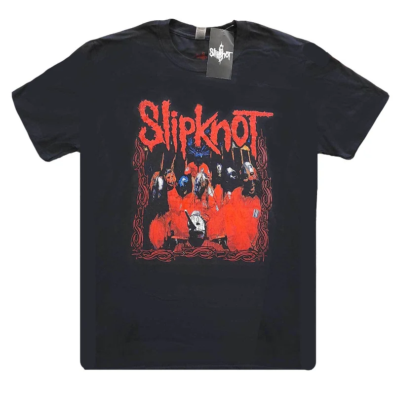 Slipknot | Official Band T-shirt | Band Frame Ribbed T-Shirt High Neck Heavyweight