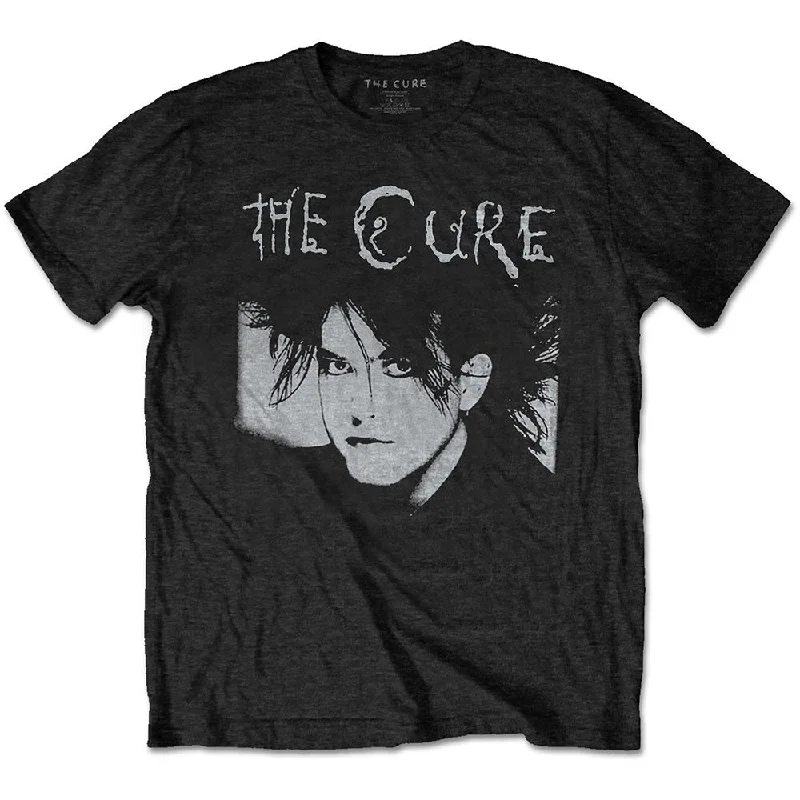 The Cure | Official Band T-shirt | Robert Illustration Hooded Caped Shawl Collar