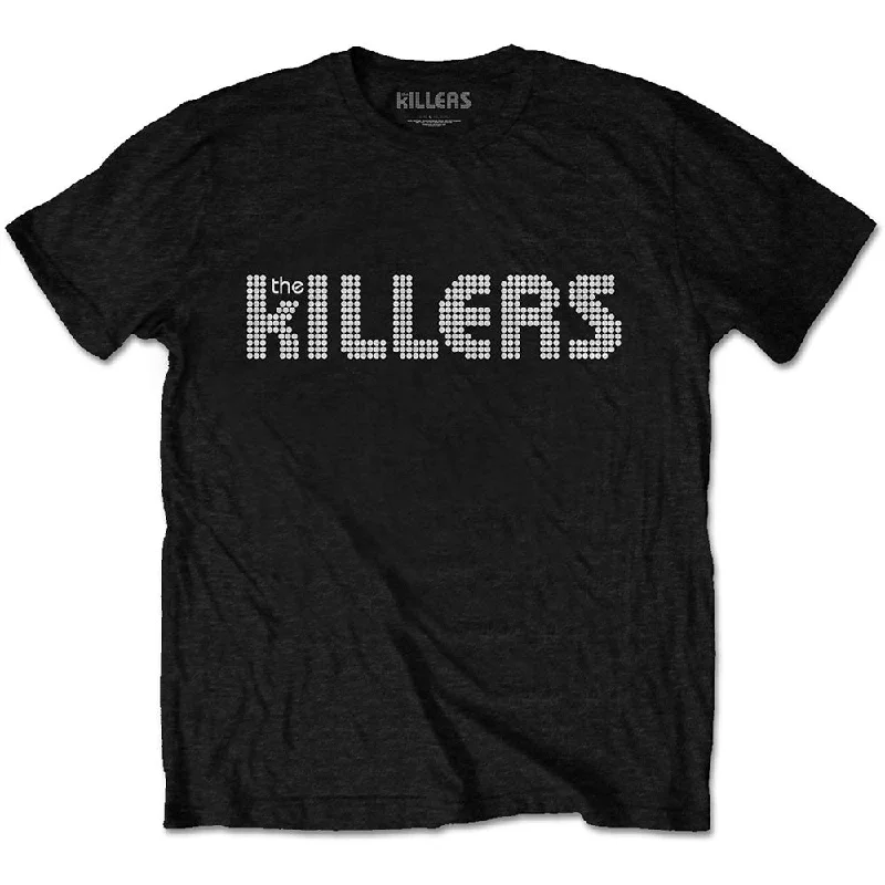 The Killers | Official Band T-shirt | Dots Logo Ribbed T-Shirt High Neck Heavyweight