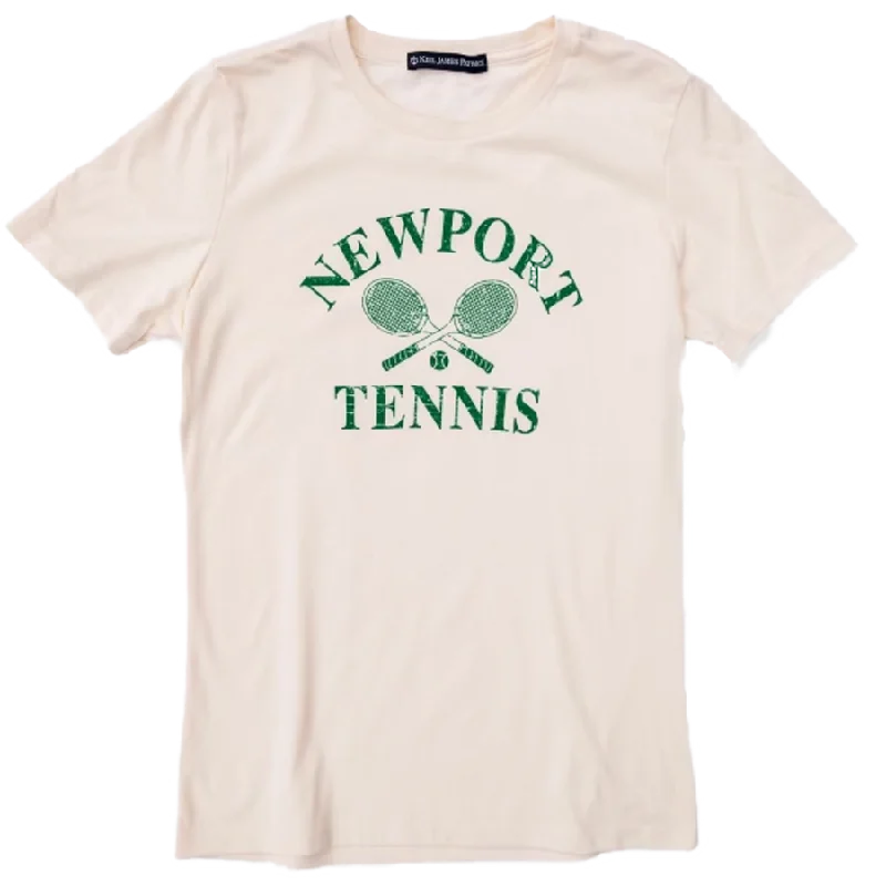 The Newport Tennis Club T-Shirt- Women's Collared Crew Neck Turtle Neck