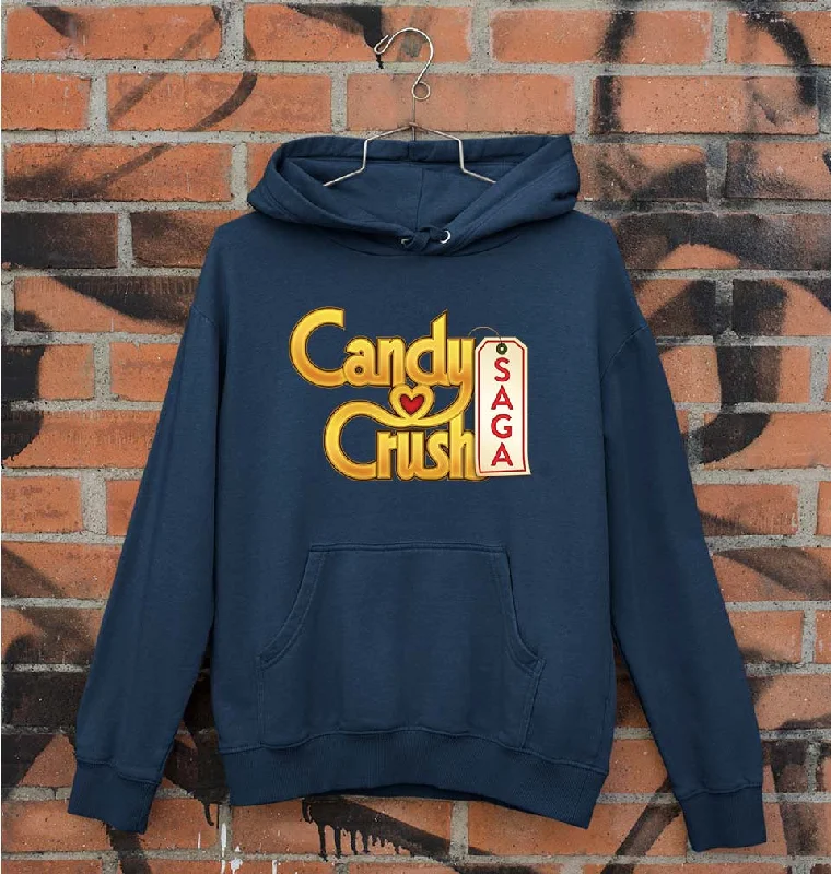 Candy Crush Unisex Hoodie for Men/Women Hoodie with Frayed Bohemian Relaxed