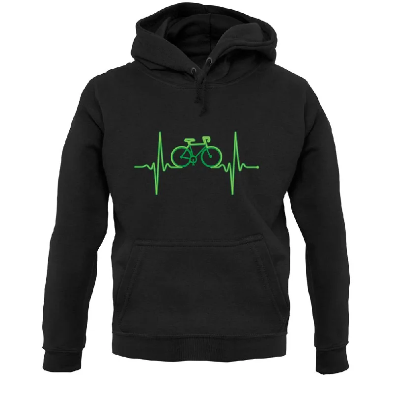 Cycling Heartbeat Unisex Hoodie Hoodie with Camouflage Military Edgy