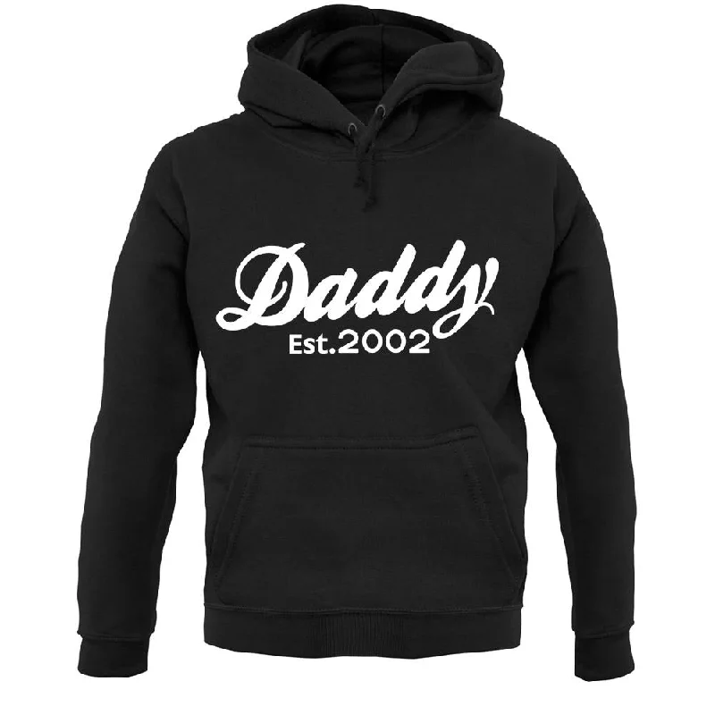 Daddy Est. 2002 Unisex Hoodie Hoodie with Set-In Sleeves Structured Classic