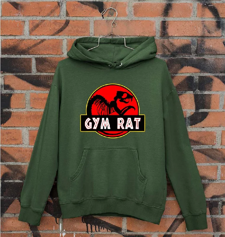 Gym Rat Unisex Hoodie for Men/Women Hoodie with Drop Shoulder Relaxed Streetwear