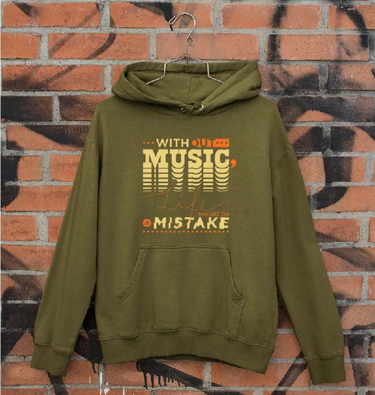 Music Unisex Hoodie for Men/Women Hoodie with Drawstring Waist Adjustable Fitted