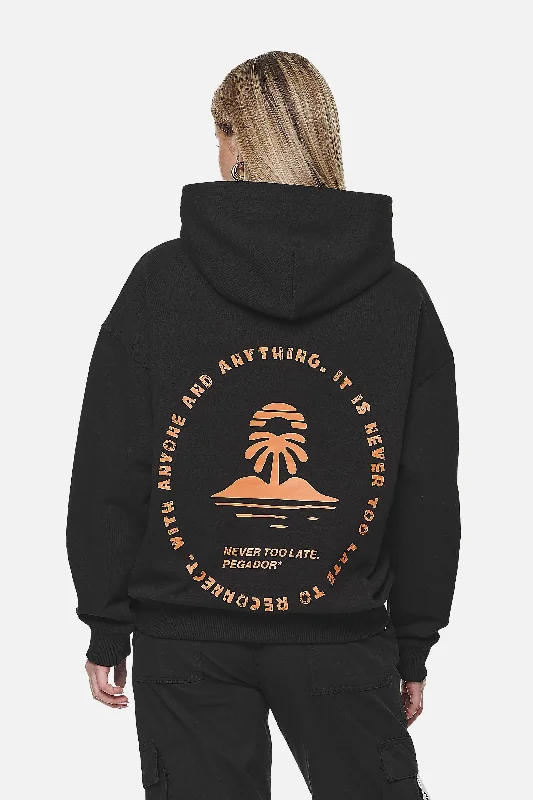 Palmyra Oversized Hoodie Black Hoodie with Logo Branding Identity