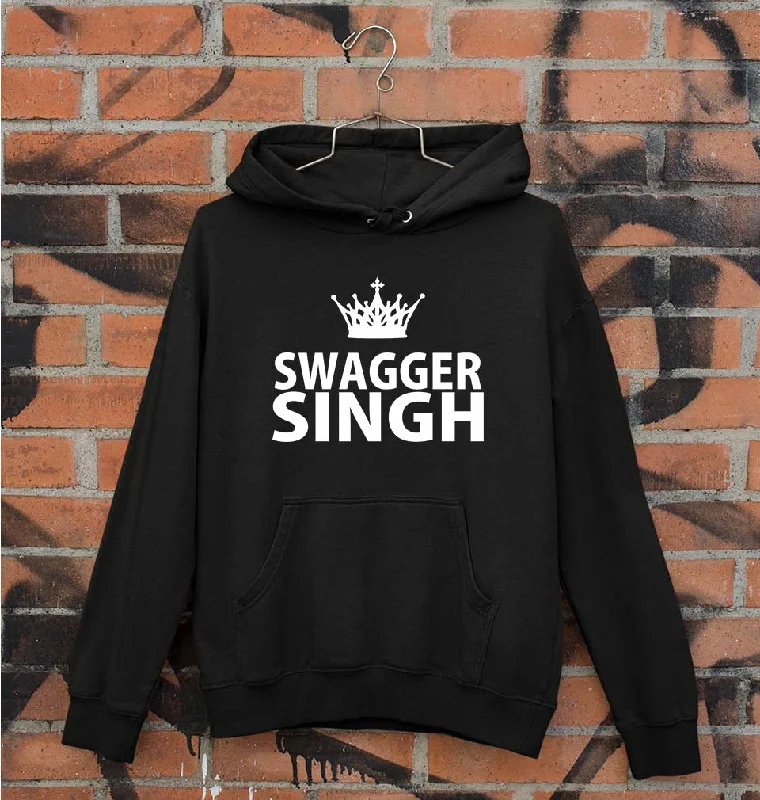 Swagger Singh Unisex Hoodie for Men/Women Hoodie with Snap Buttons Easy Quick