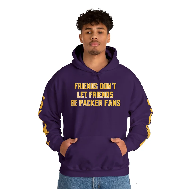 Unisex Heavy Blend™ Hooded Sweatshirt - Friends Don't Let Friends + Original (Sleeves) Hoodie with Half-Zip Sporty Casual