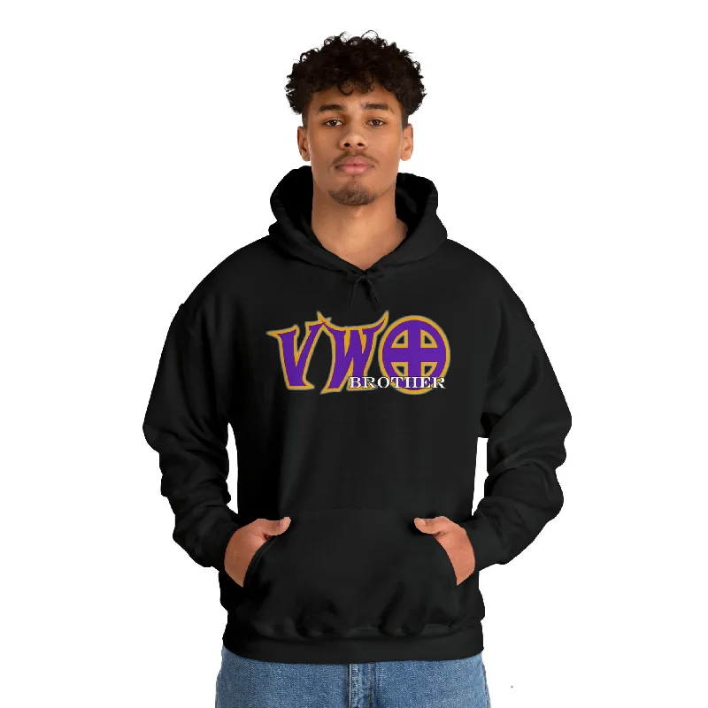 Unisex Heavy Blend™ Hoodie - VWO Brother Hoodie with Ribbed Hem Stretchable Secure