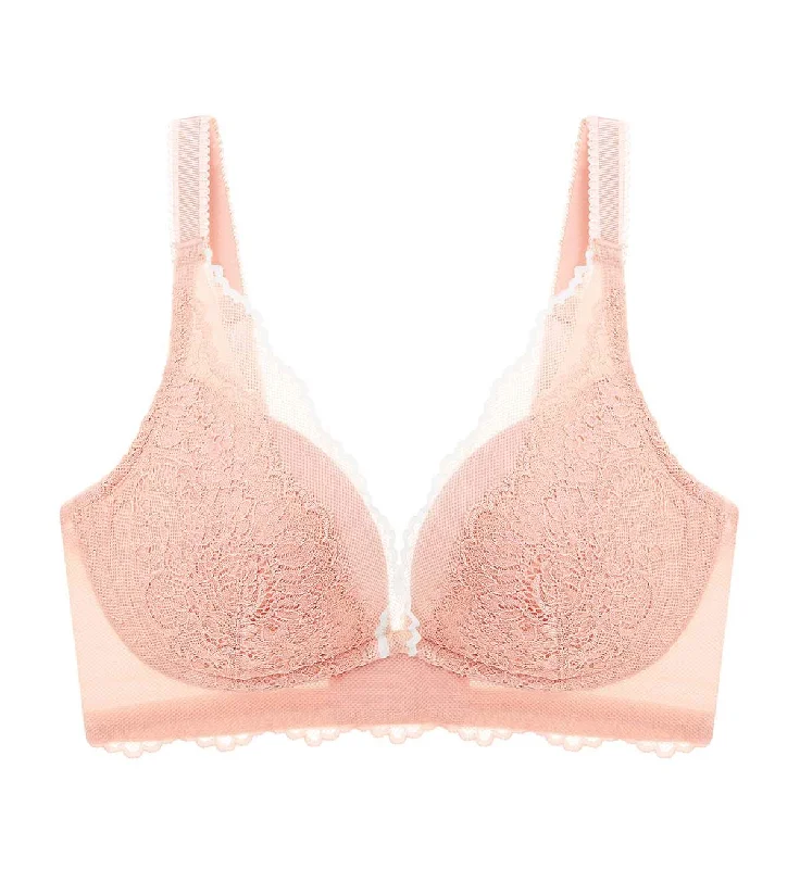 Beauty Layer Non-Wired Push Up Deep V Bra Soft Cup Bra