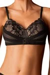 Charlize Padded Non-Wired Bra #44459 Soft Mesh Bralette