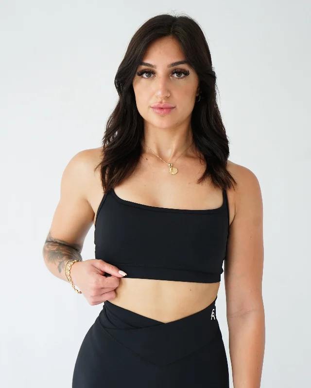 Impact Sports Bra - Black Supportive Sports Bra