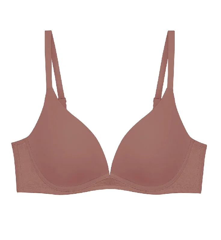 Invisible Inside-Out Non-Wired Push Up Deep V Bra Light Padded Bra