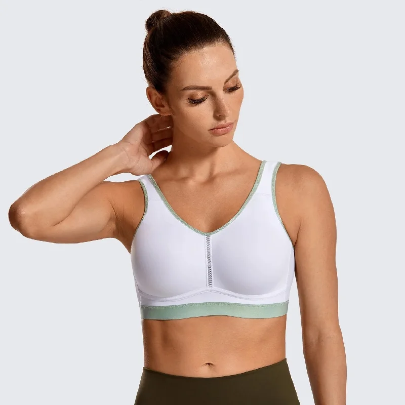 LightRunner® Wireless Medium Impact Sports Bras Elegant Lace Lingerie