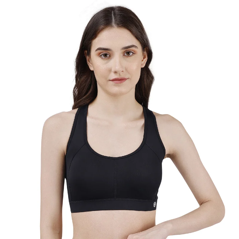 Low Impact Removable Pads Non Wired Sports Bra- CB-911 Breathable Full Coverage