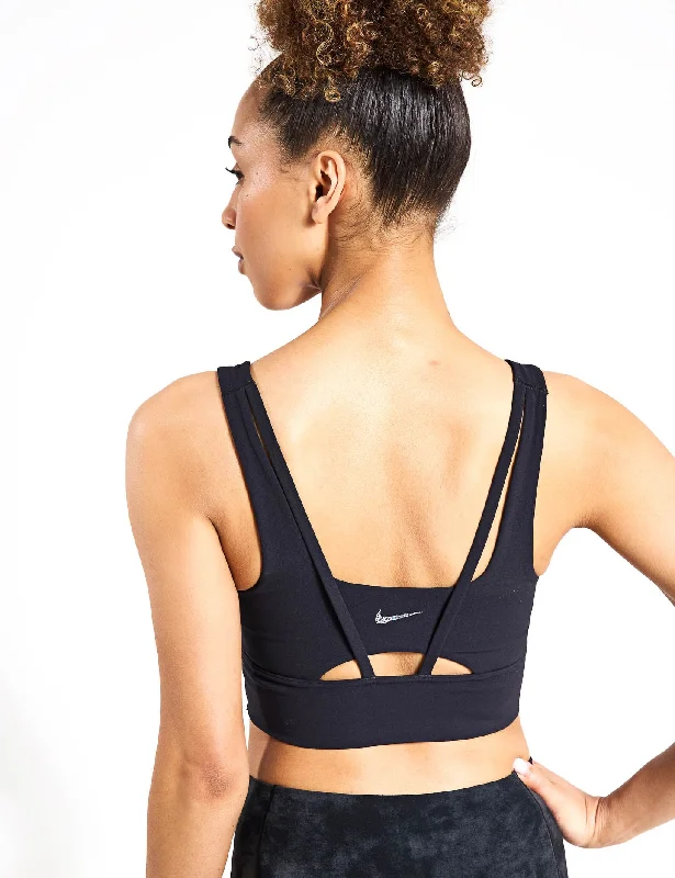 Alate Ellipse Longline Sports Bra - Black/Sail Active Support Bra