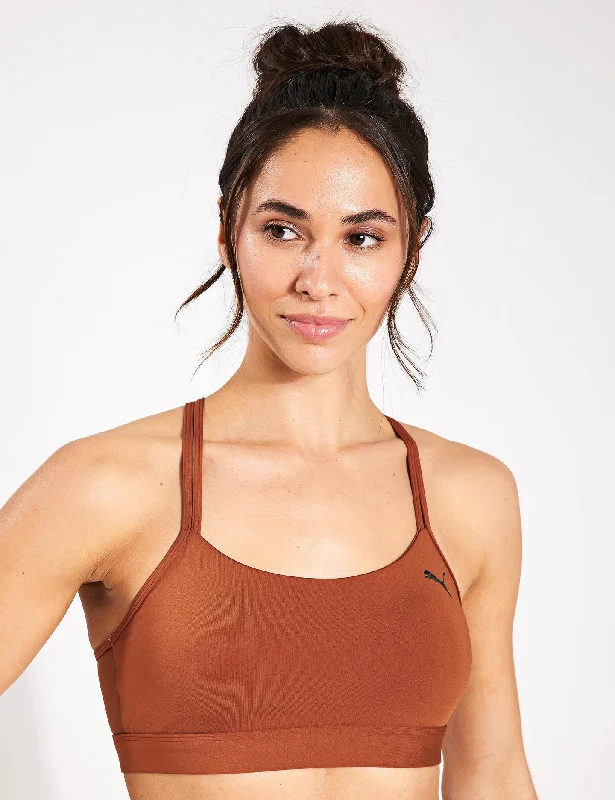 4Keeps Studio Ultrabare Strappy Training Bra - Teak Seamless Bra Design