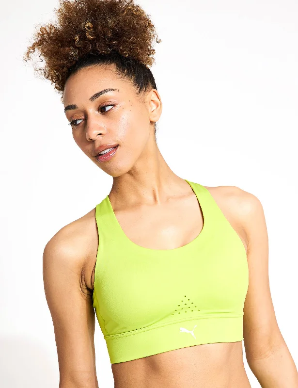 PWRbreathe Run Bra - Lime Pow Adjustable Back Bra