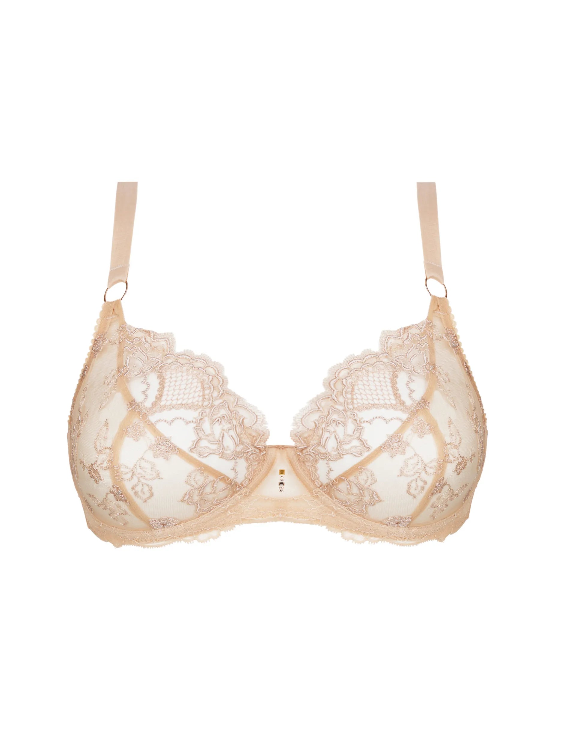 Sublime En Dentelle 3/4 Cup Bra In Nude - Lise Charmel Chic Lace Bralette