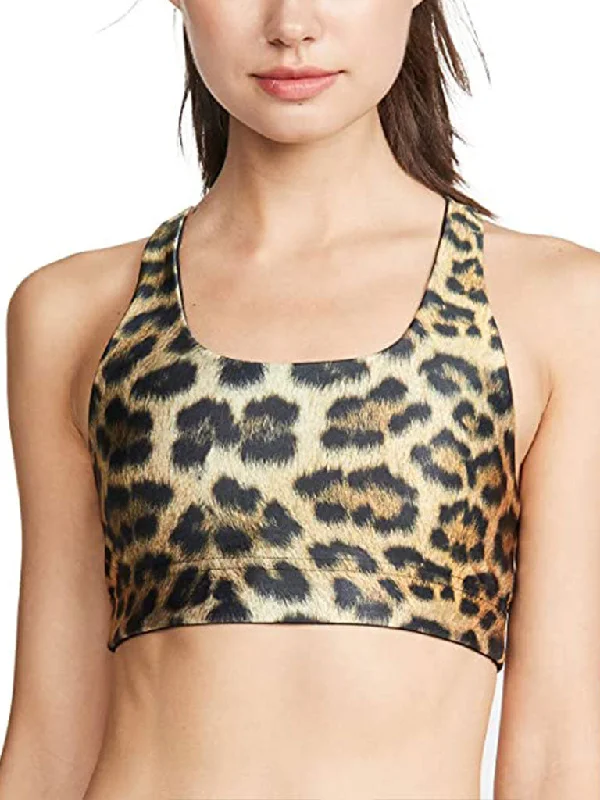 Leopard Goals Reversible Bra Sporty Wireless Bra