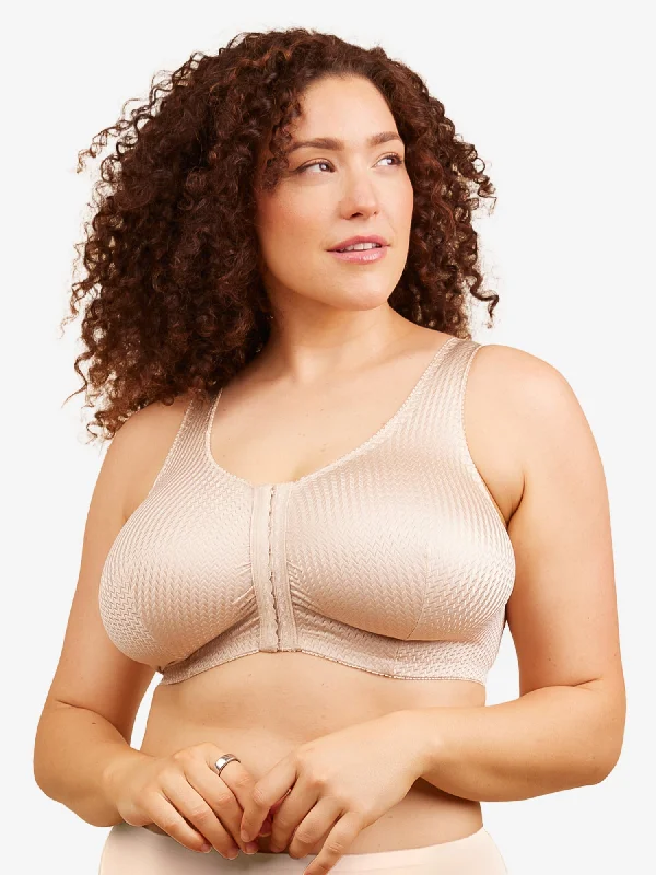 The Marlene - Silky Front-Closure Comfort Bra Casual Bralette Set