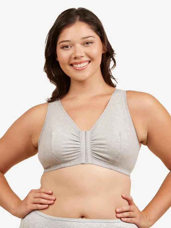 The Meryl - Cotton Front-Closure Comfort & Sleep Bra Soft Cup Bra