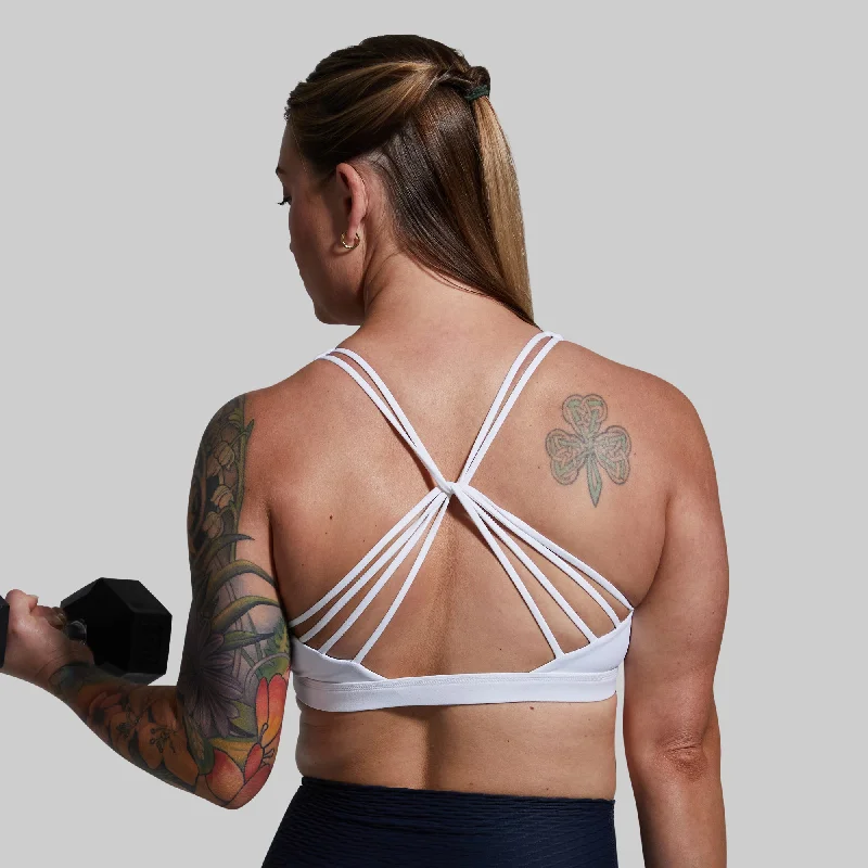 Vitality Sports Bra 2.0 (White) Light Seamless Bra