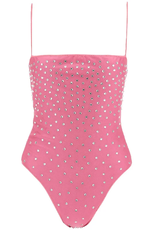 Os√©ree one-piece swimsuit with crystals GIS238 FLAMINGO Trendy Swimwear Set