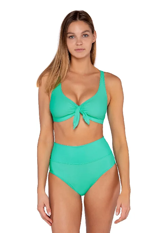 Sunsets Women's Swimwear Mint Brandi Bralette Bikini Top Vintage Swimwear Look