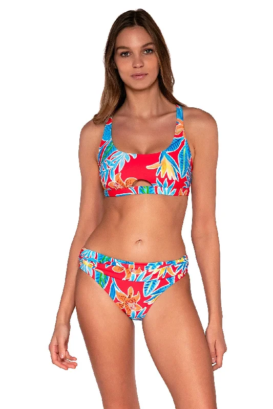 Sunsets Women's Swimwear Tiger Lily Brandi Bralette Bikini Top Swim Skirt Set