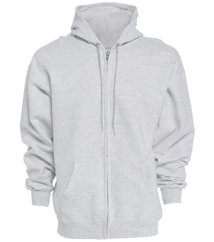 SwimOutlet Unisex Full Zip Hoodie Grey Tie-Back Swimwear